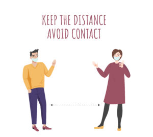 keep the distance avoid contact