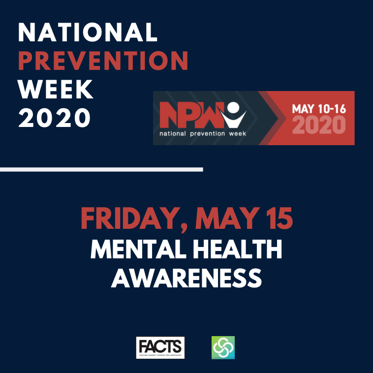 National Prevention Week_Friday May 15, Mental Health Awareness