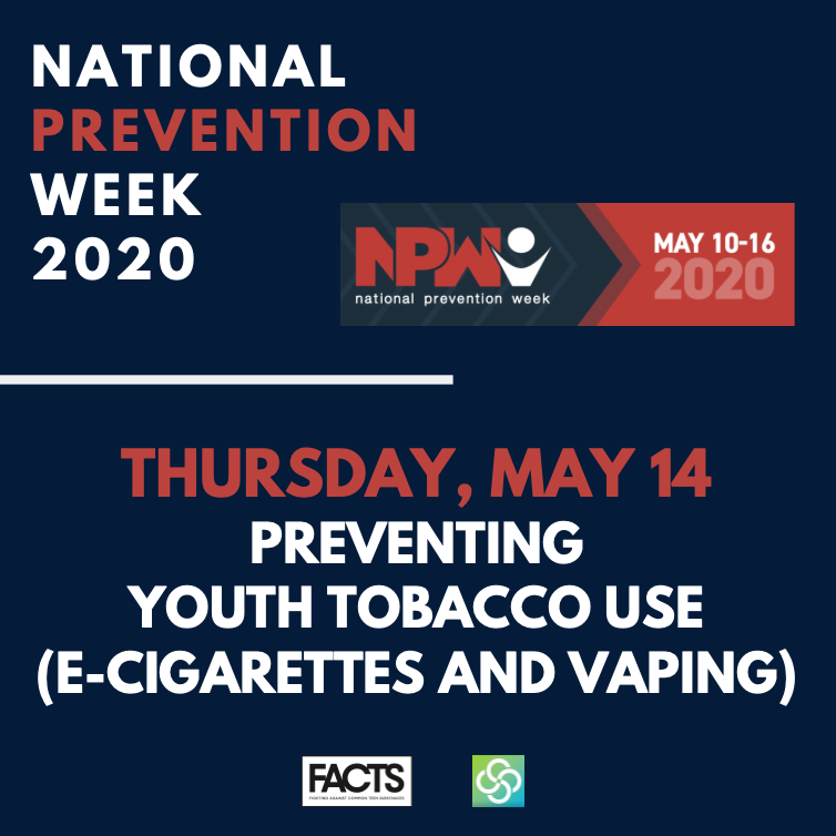 National Prevention Week_Thursday May 14, Preventing Youth Tabacco Use