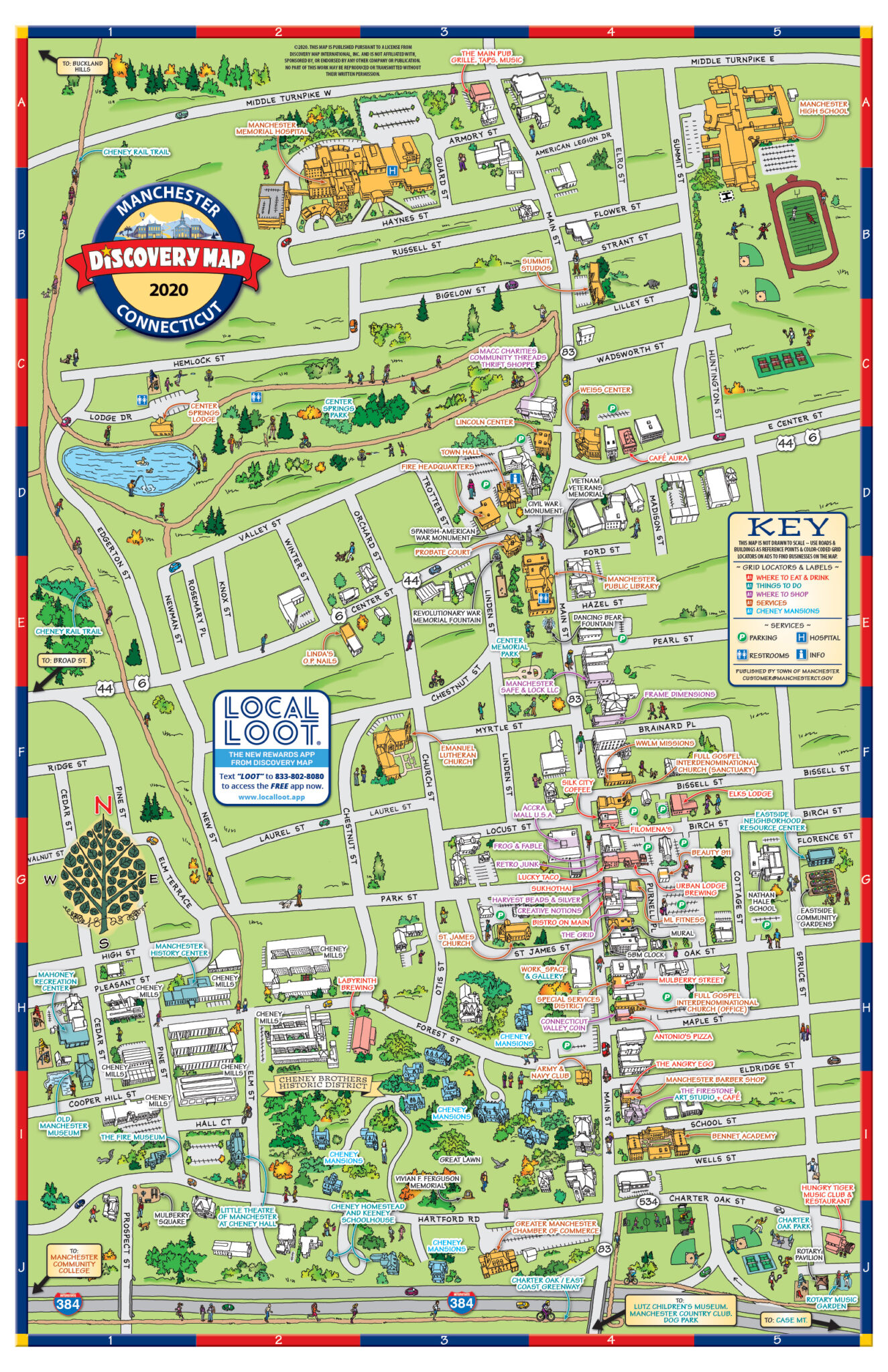 New Map to Promote the Greater Downtown Manchester Businesses, Assets ...